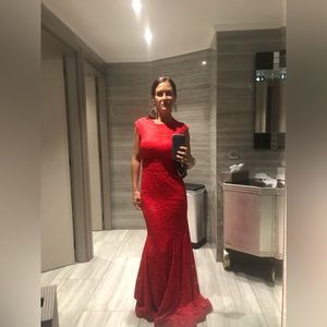 Red Carpet Gown, worn once at Cannes Film Festival, France